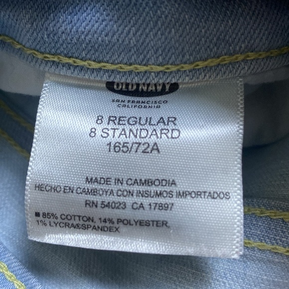 Old Navy Boyfriend Pale Blue Jeans Sz 8 - Picture 9 of 10